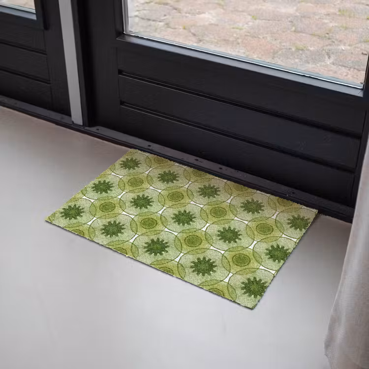 Deurmat - Cirkels - Patroon - Groen — 2