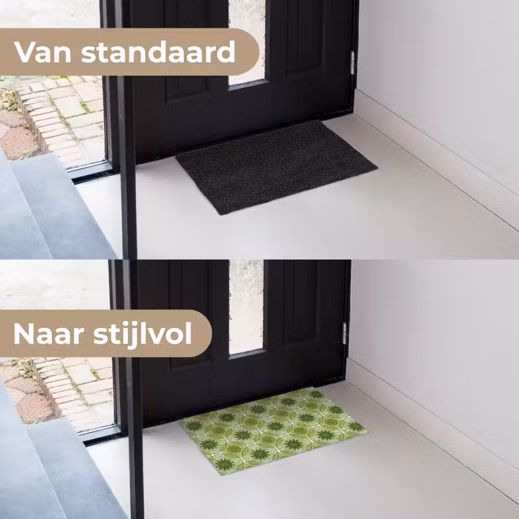 Deurmat - Cirkels - Patroon - Groen — 3