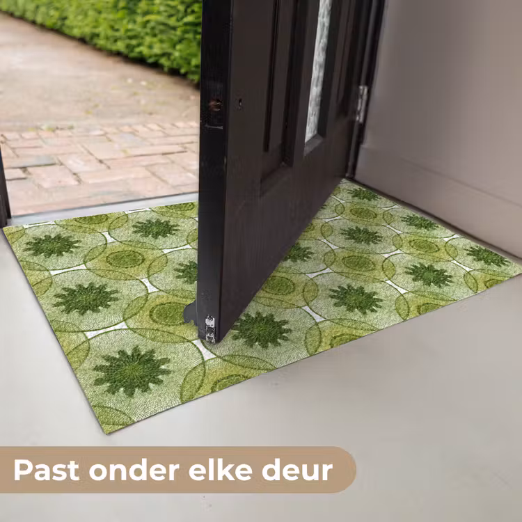 Deurmat - Cirkels - Patroon - Groen — 7