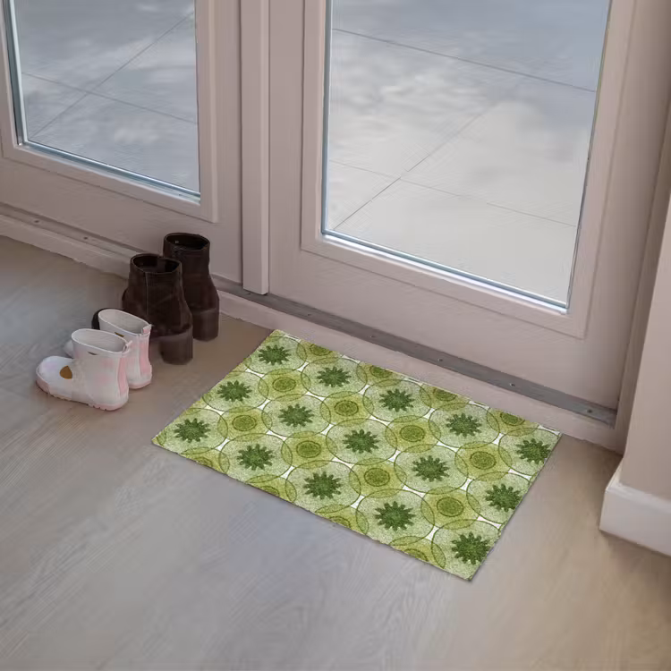 Deurmat - Cirkels - Patroon - Groen — 8