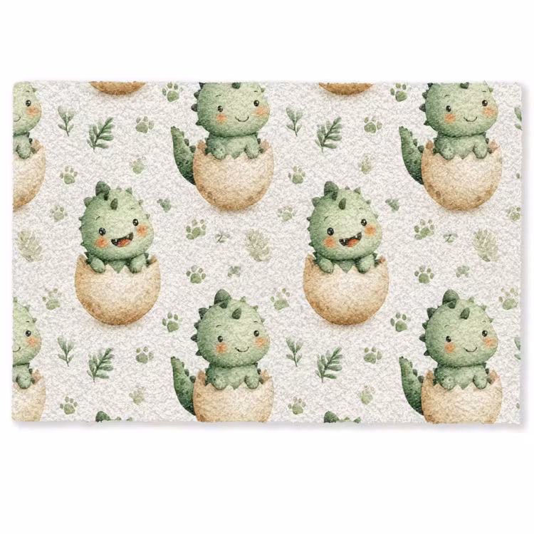Deurmat - Dino - Eieren - Groen — 1