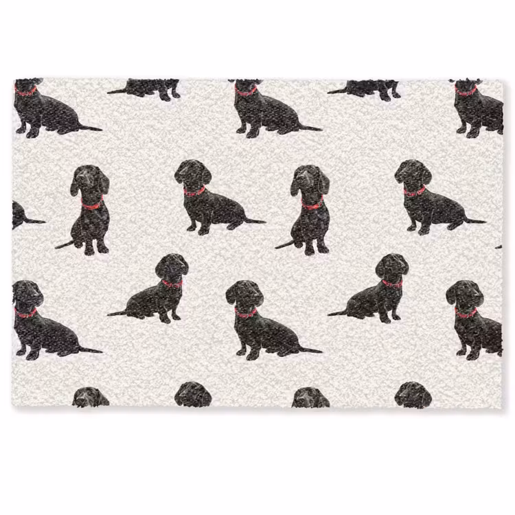 Deurmat - Hond - Patroon - Zwart — 1