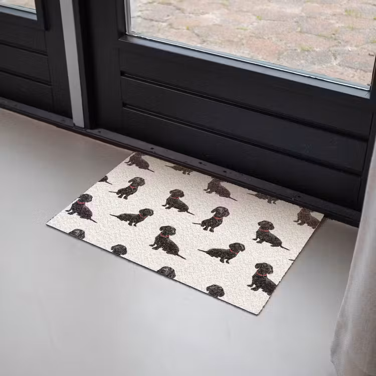 Deurmat - Hond - Patroon - Zwart — 2