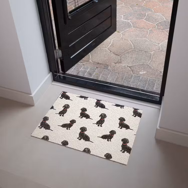 Deurmat - Hond - Patroon - Zwart — 4