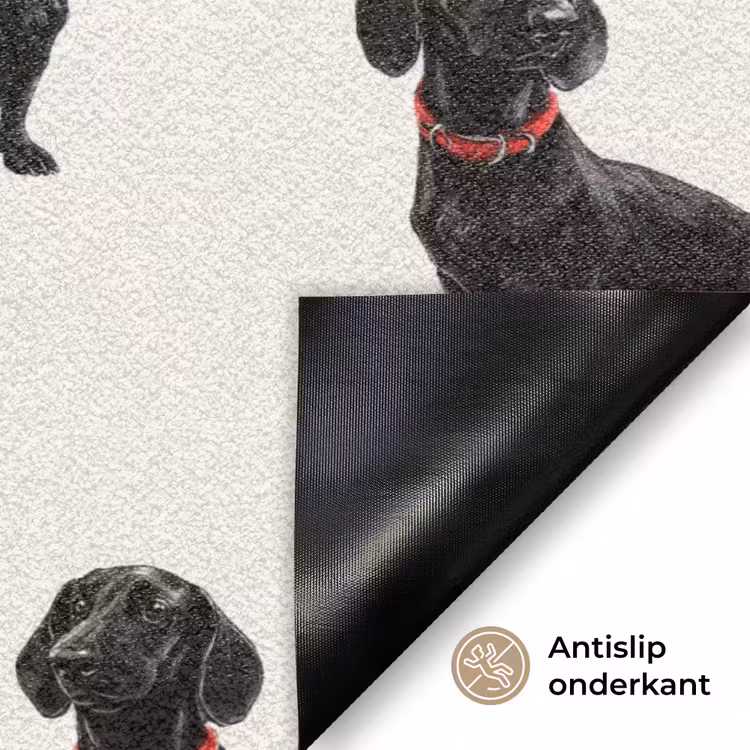 Deurmat - Hond - Patroon - Zwart — 6
