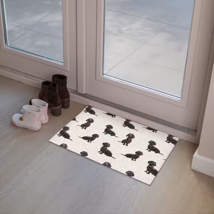Deurmat - Hond - Patroon - Zwart — 8