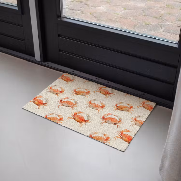 Deurmat - Krabben - Patroon - Oranje — 2