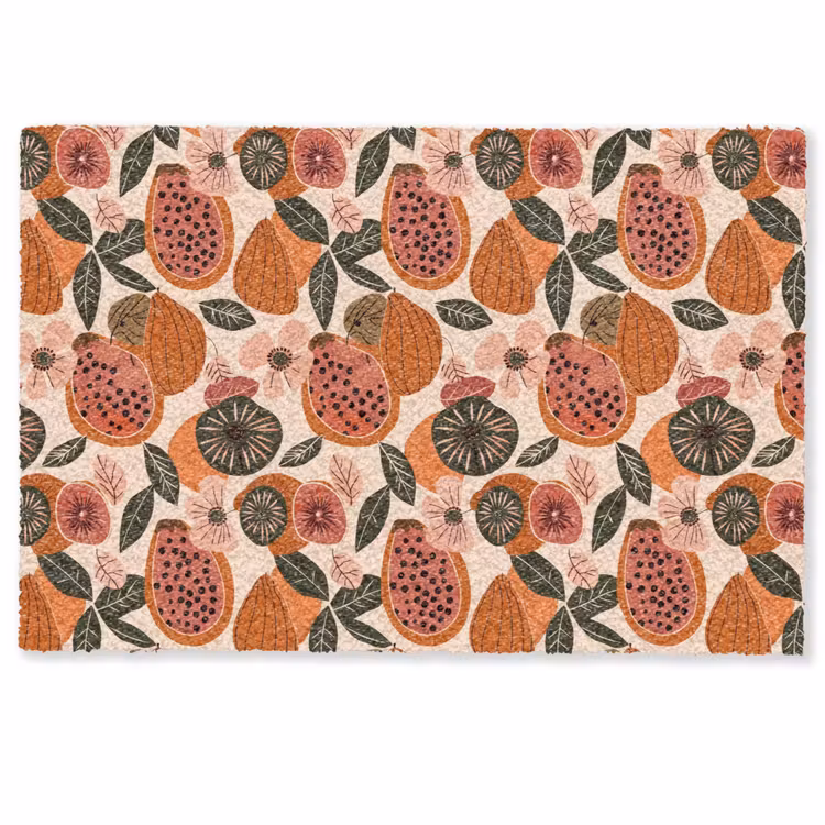 Deurmat - Papaja - Bloesem - Oranje — 1