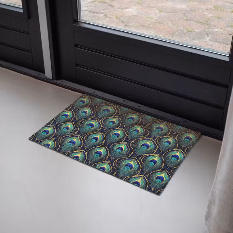 Deurmat - Pauw - Veren - Groen — 2