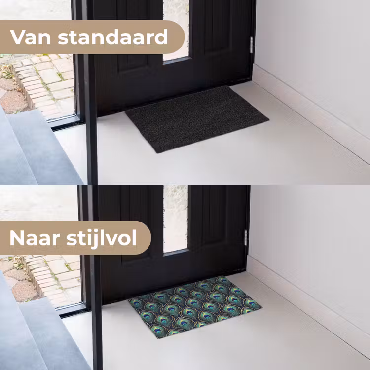 Deurmat - Pauw - Veren - Groen — 3