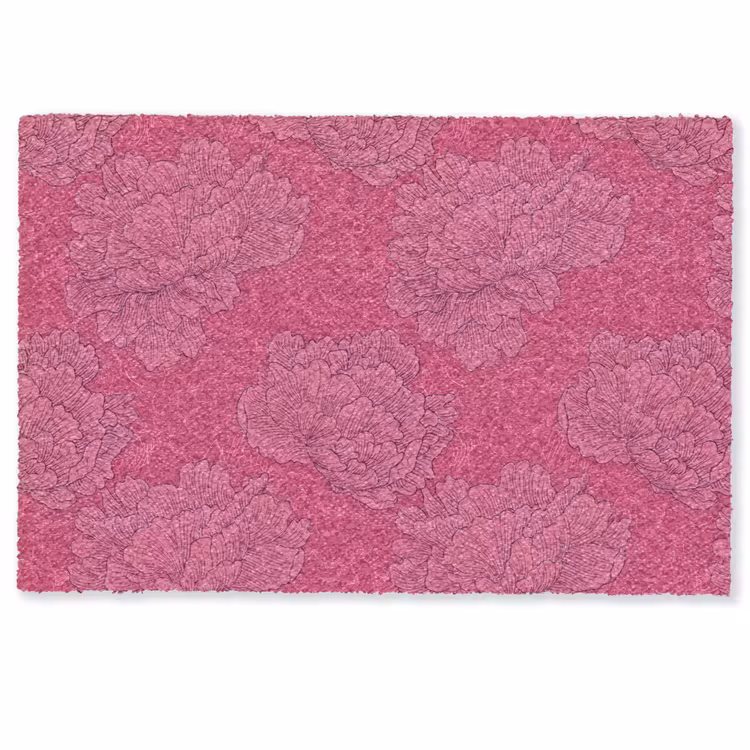 Deurmat - Pioenrozen - Energiek - Roze — 1
