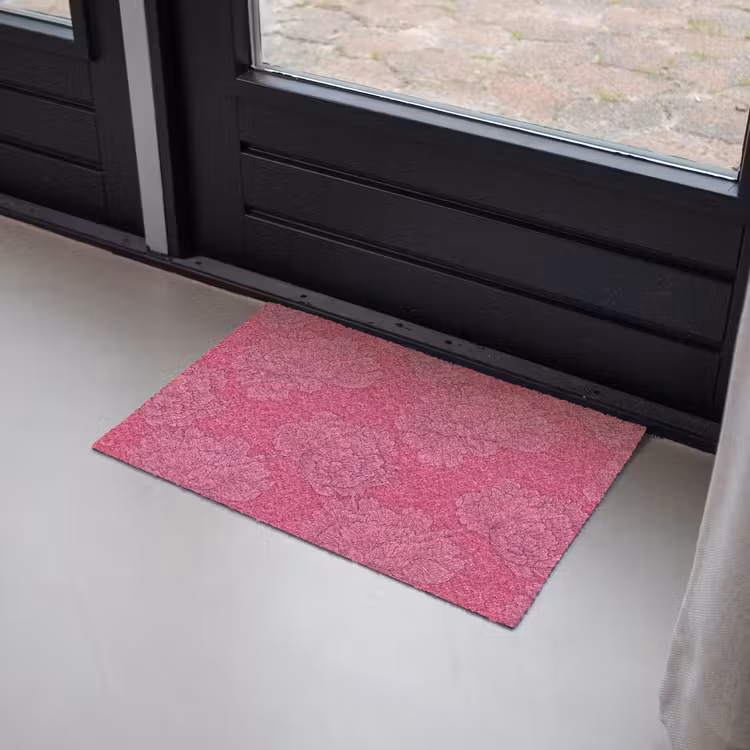 Deurmat - Pioenrozen - Energiek - Roze — 2