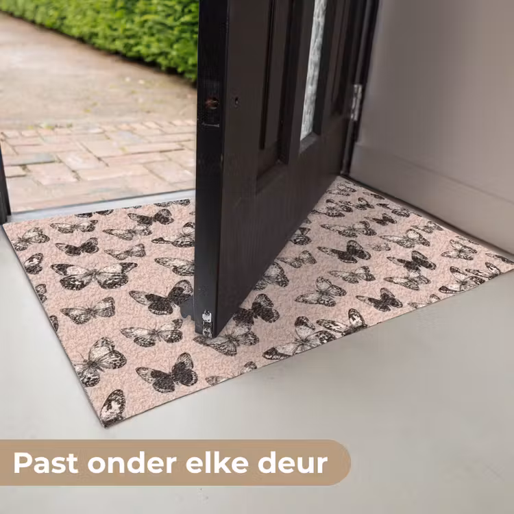 Deurmat - Tijdloos - Vlinders - Perzik — 7