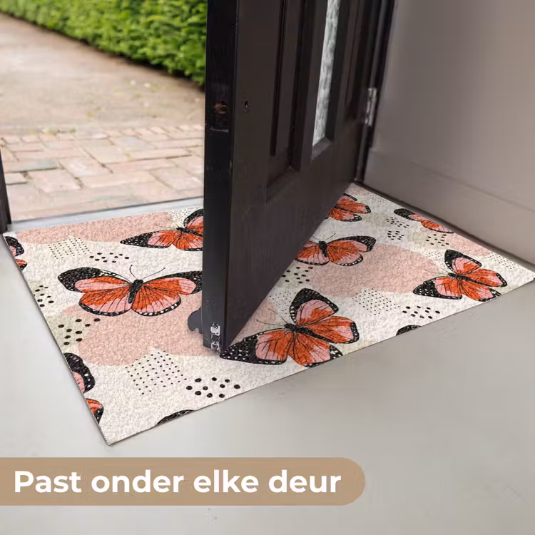 Deurmat - Vlinders - Retro - Kleurrijk — 7