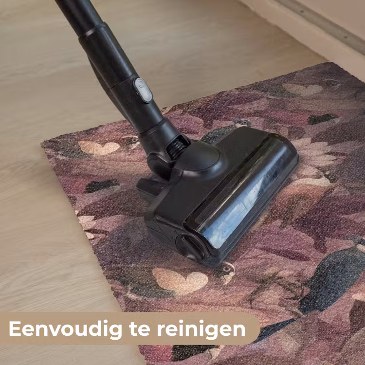 Deurmat - Vogels - Bladeren - Roze — 9