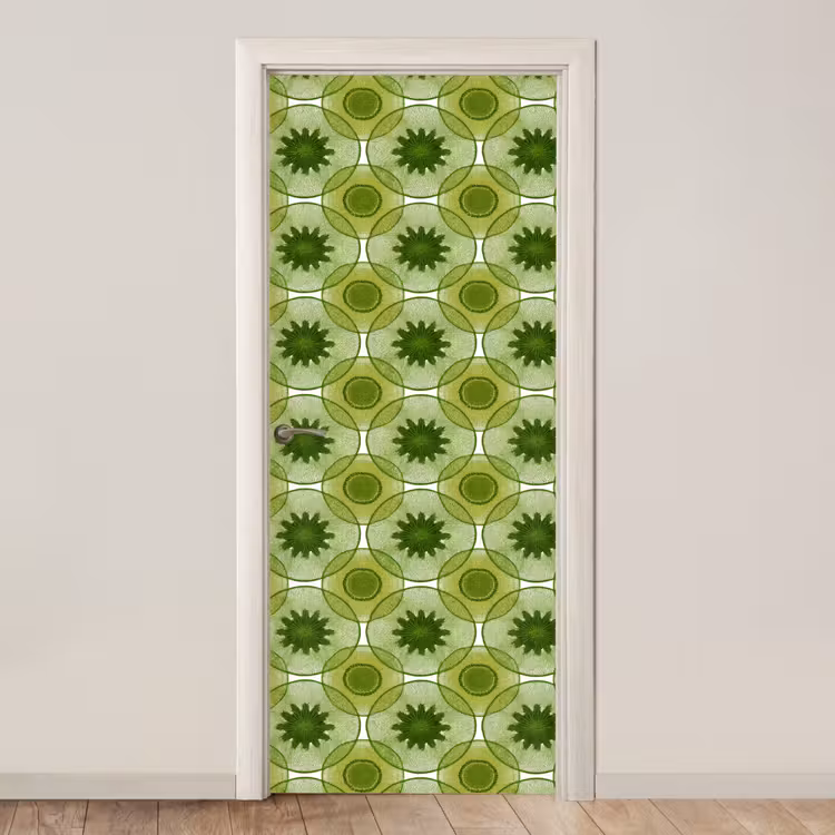 Deursticker - Cirkels - Patroon - Groen — 1