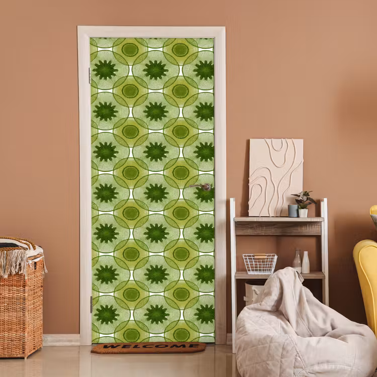 Deursticker - Cirkels - Patroon - Groen — 2