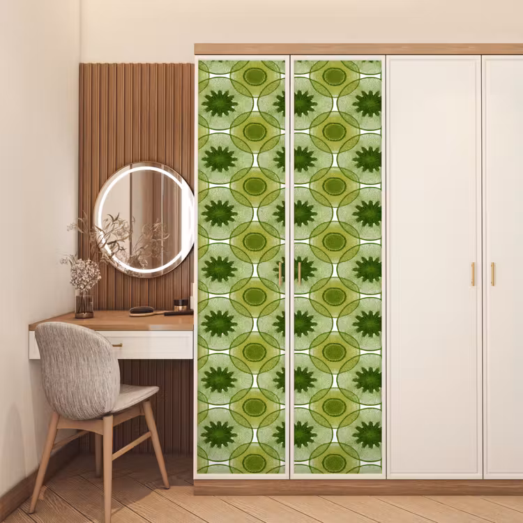 Deursticker - Cirkels - Patroon - Groen — 5