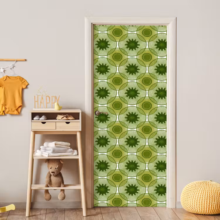 Deursticker - Cirkels - Patroon - Groen — 6