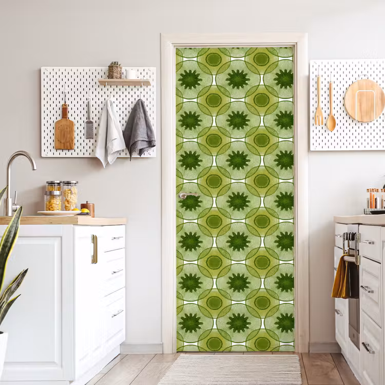 Deursticker - Cirkels - Patroon - Groen — 7