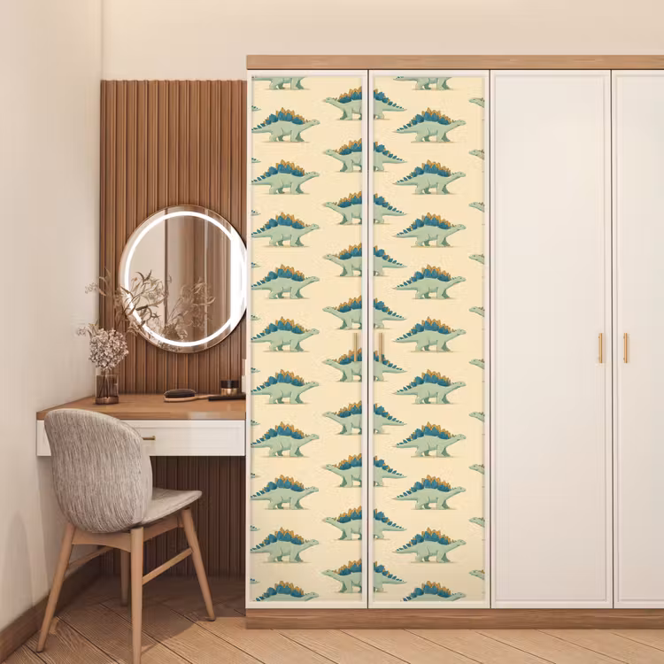Deursticker - Dino - Patroon - Groen — 5