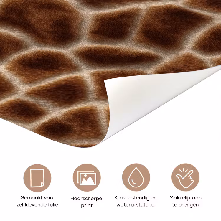 Deursticker - Giraf - Bruin - Vacht — 3