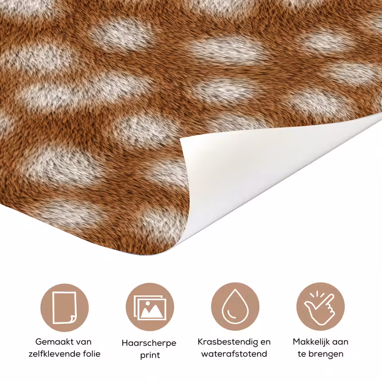 Deursticker - Hert - Bruin - Vacht — 3