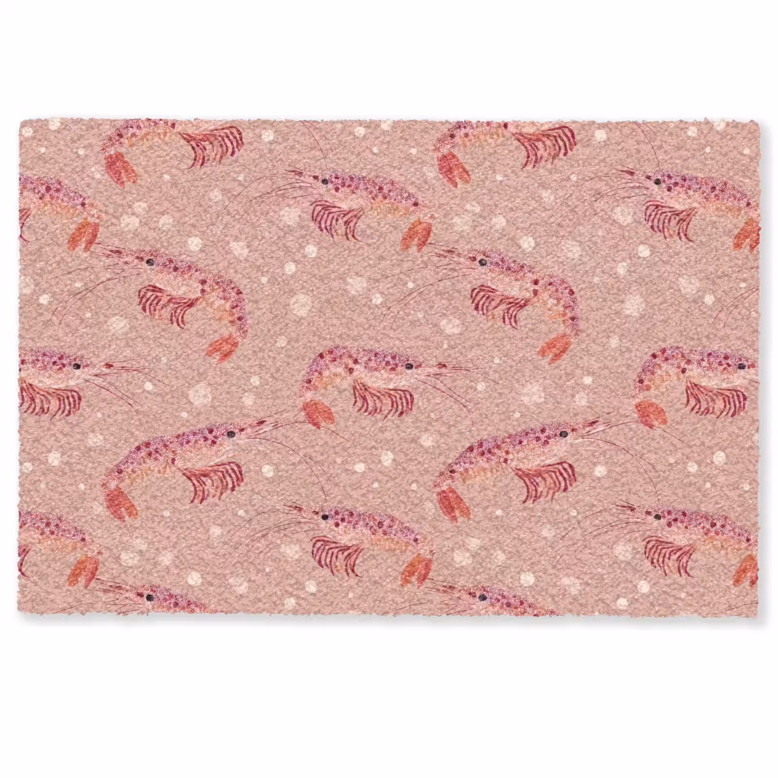 Deurmat - Garnalen - Stippen - Roze — 1