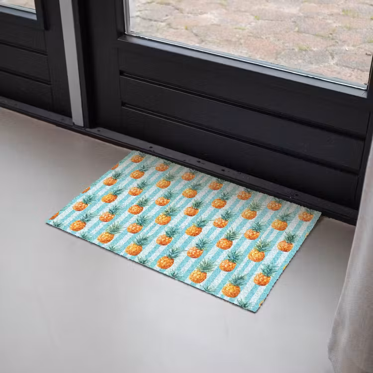 Deurmat - Ananas - Strepen - Groen — 2