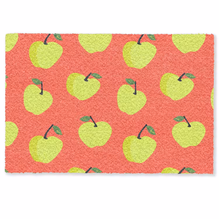 Deurmat - Appels - Modern - Groen — 1