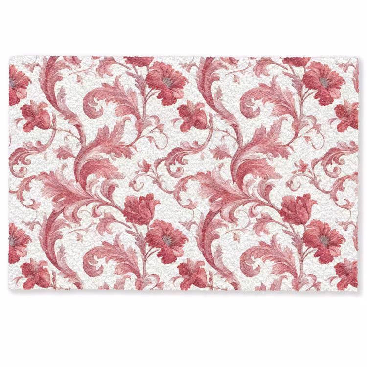 Deurmat - Barok - Patroon - Rood — 1