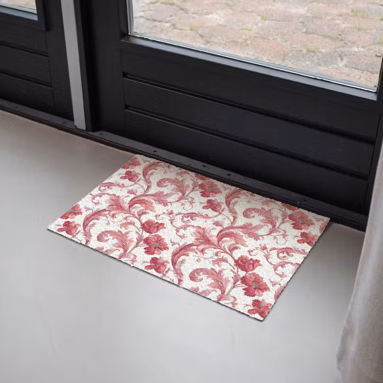 Deurmat - Barok - Patroon - Rood — 2