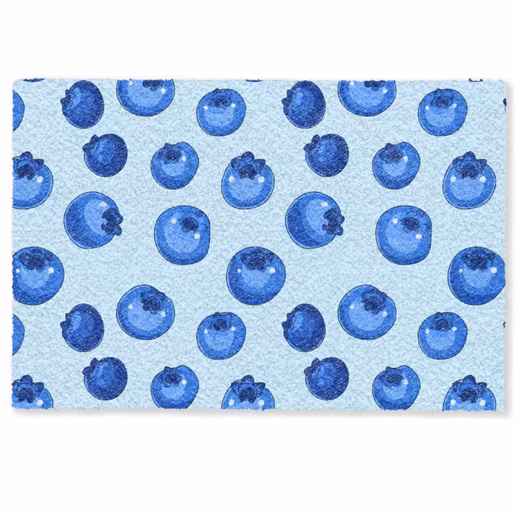 Deurmat - Bessen - Modern - Blauw — 1