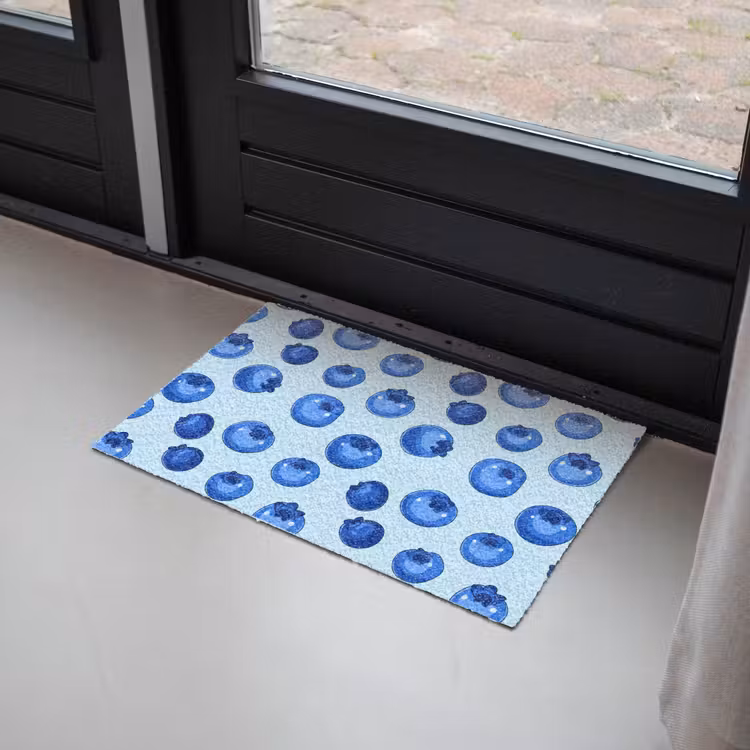 Deurmat - Bessen - Modern - Blauw — 2