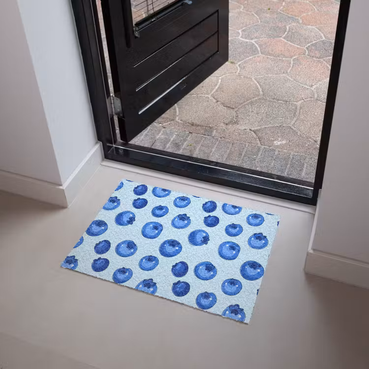 Deurmat - Bessen - Modern - Blauw — 4