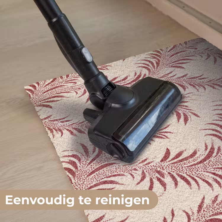 Deurmat - Bladeren - Linnen - Rood — 9
