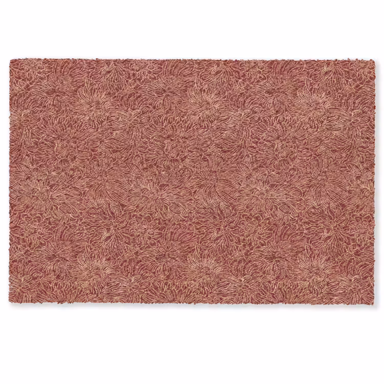 Deurmat - Bloemen - Motief - Rood — 1