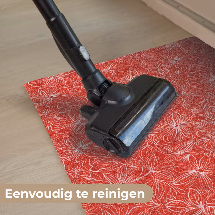 Deurmat - Bloemen - Patroon - Rood — 9