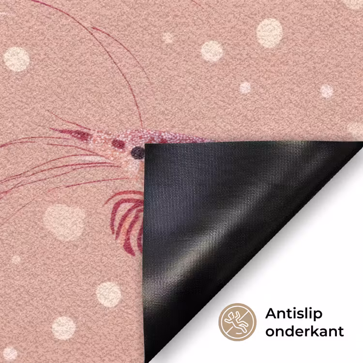Deurmat - Garnalen - Stippen - Roze — 6