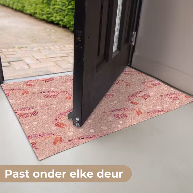 Deurmat - Garnalen - Stippen - Roze — 7
