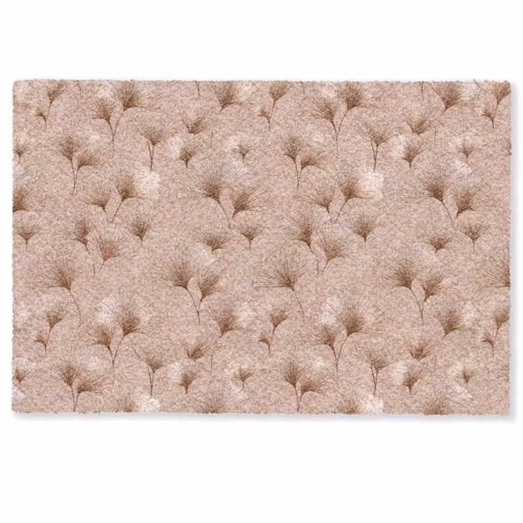 Deurmat - Ginkgo - Patroon - Roze — 1