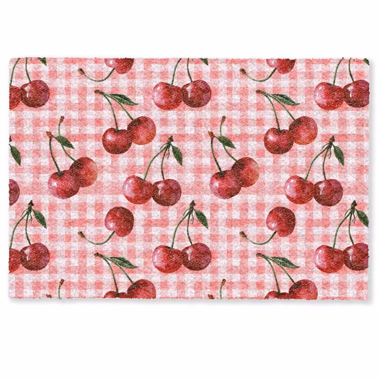Deurmat - Kersen - Blokken - Rood — 1