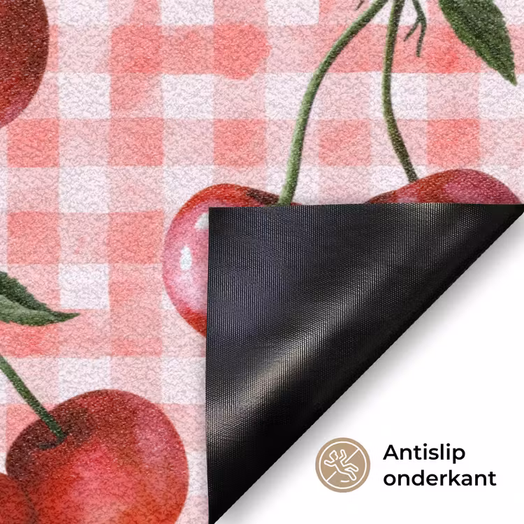 Deurmat - Kersen - Blokken - Rood — 6