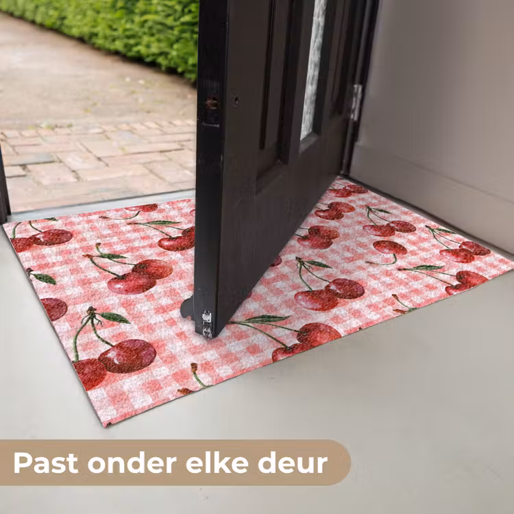 Deurmat - Kersen - Blokken - Rood — 7