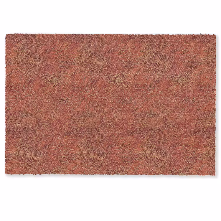 Deurmat - Oosters - Bloemen - Terracotta — 1