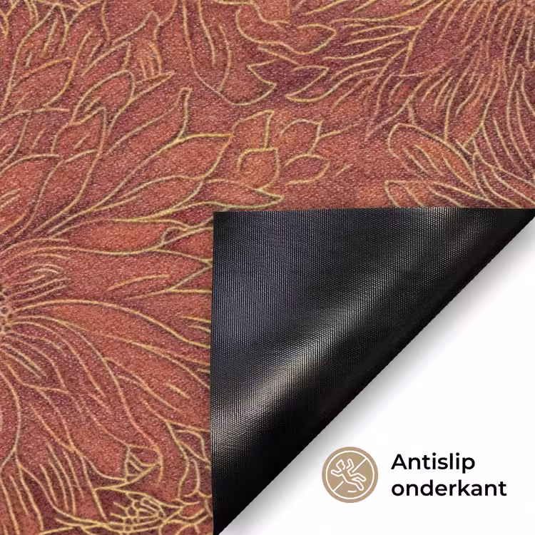 Deurmat - Oosters - Bloemen - Terracotta — 6