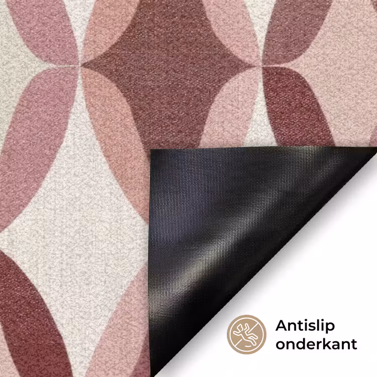 Deurmat - Ovaal - Textuur - Roze — 6