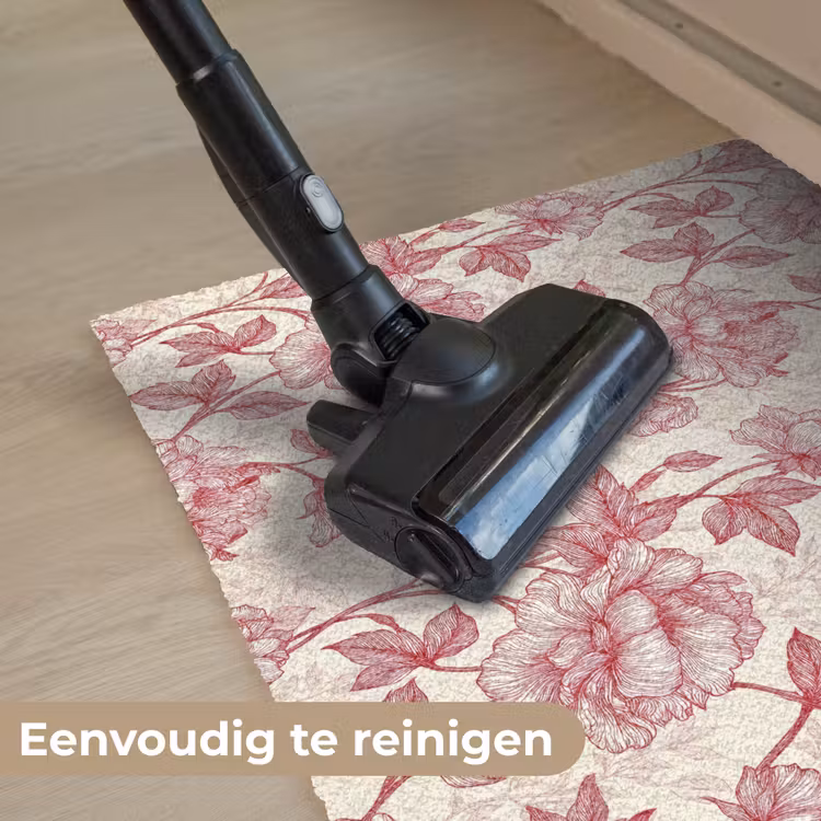 Deurmat - Pioenrozen - Modern -  Rood — 9