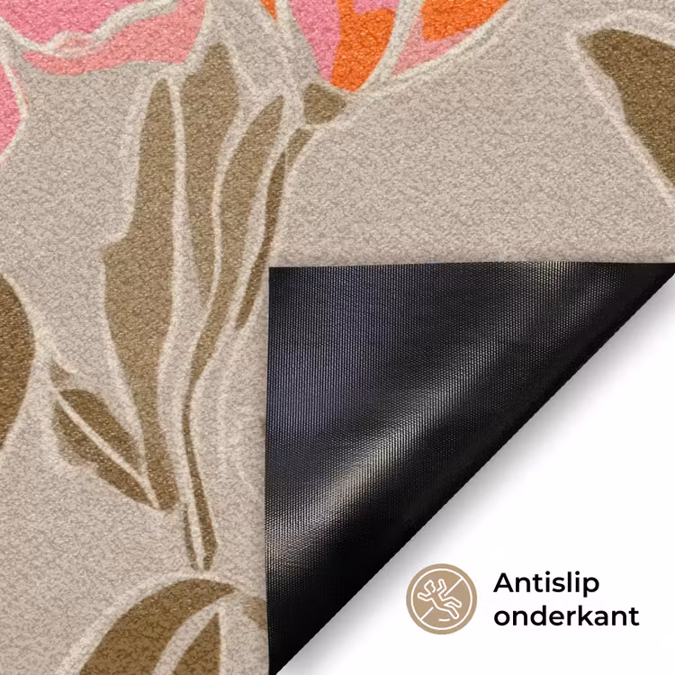 Deurmat - Pioenrozen - Patroon - Roze — 6