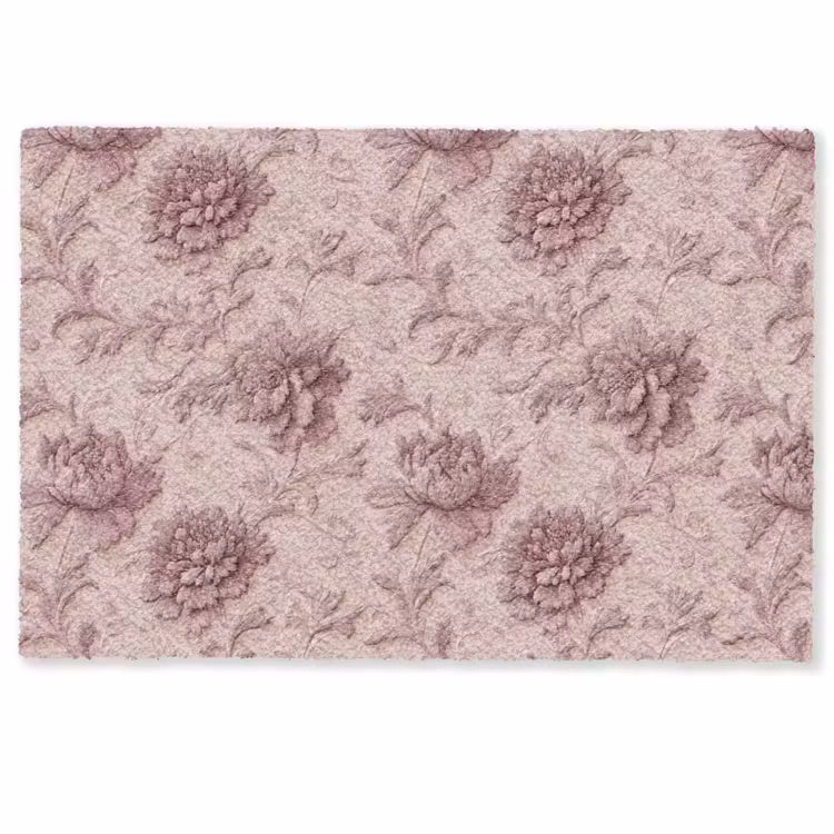 Deurmat - Reliëf - Pioenrozen - Roze — 1